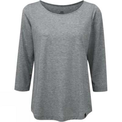 Top Sherpa Asha 3/4 Knit Mujer - Gris - Chile YAL597263